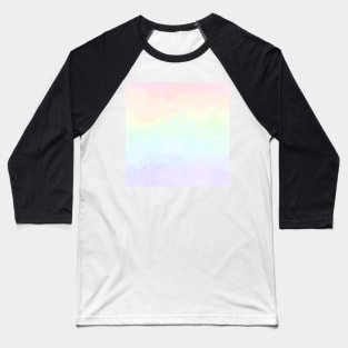 Rainbow Pastel Watercolor Gradient Baseball T-Shirt